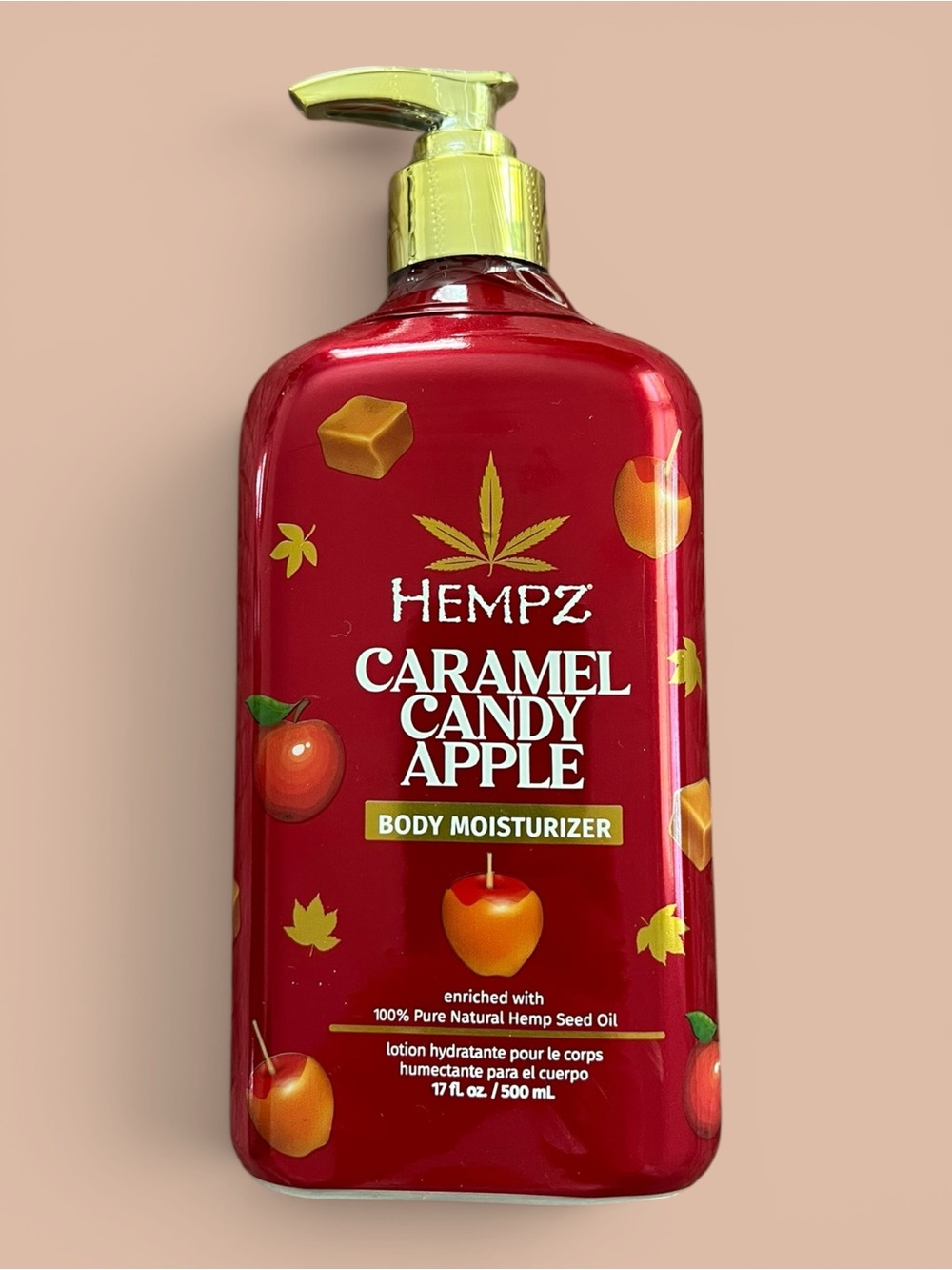 HEMPZ Caramel Candy Apple Body Moisturizer - Red Sealed New